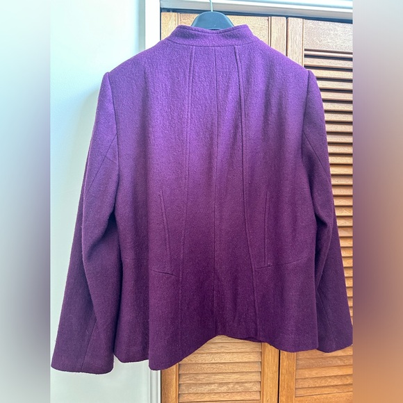 Laura Plus Size 18 Purple Viscose/Wool Jacket - Picture 9 of 11